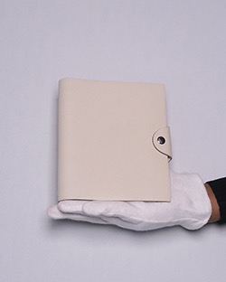 Hermes Ulysse Notebook, Leather, White, T FS 002 GX